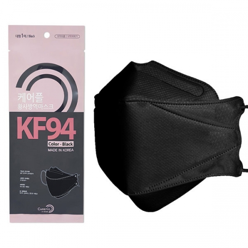 KF94 국산 대형 마스크 일회용 블랙 황사미세먼지 (100매)